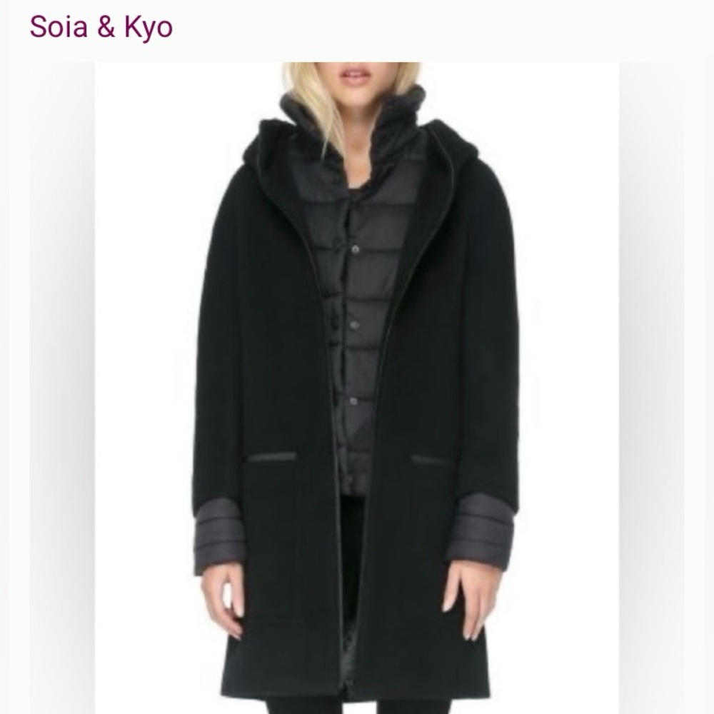 Soia & Kyo Black Puffer Coat